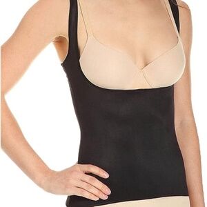 TC Fine Intimates Torsette 4141 Shaping Camisole Firm Control Open Bust Black L